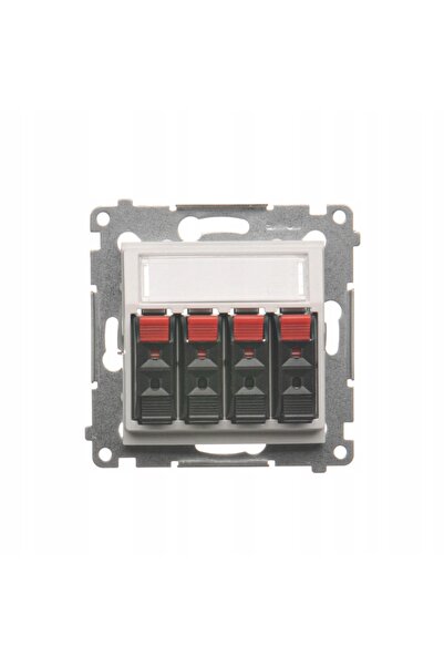 Kontakt-Simon Priză pentru difuzor 2,5mm² QUAD SIMON 54 DGL34.01/11 ALB