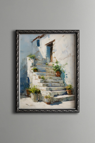 epiqart Stone Stairs - Vintage Patterned Table - Thin Model