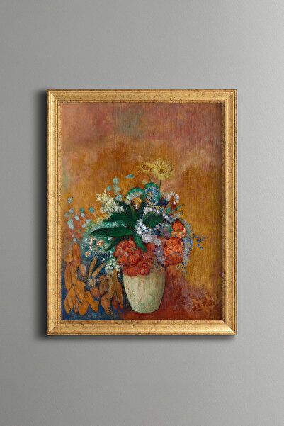 epiqart Flowers in a Vase - Vintage Patterned Painting - Fine Model
