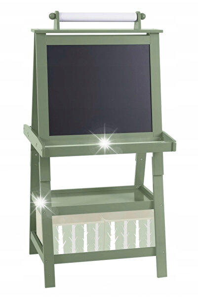 NO BRAND TABLĂ DE CRETĂ CU SERTAR, VERDE, DIN LEMN, BDMU KIDS TF6875, ROBUSTĂ