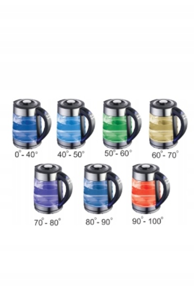 NO BRAND Fierbător electric de 2500W, 2L, cu control al temperaturii și lumin...