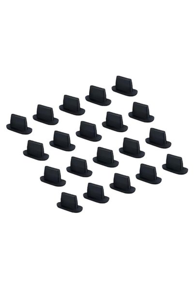 OEM Set de 20 de dopuri anti-praf pentru interfața Lightning, negre, cu cutie...