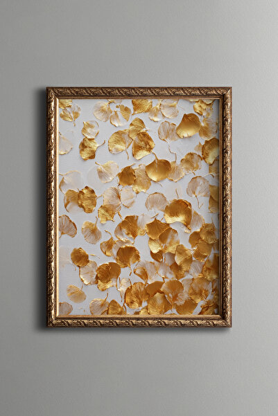 epiqart Spilled Gold Ginkgo Leaves - Vintage Patterned Painting - Fine Model