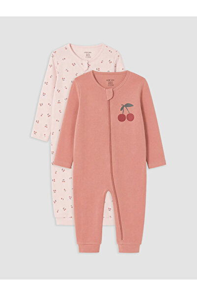 LC Waikiki Two Mt Shop Quality Lcw Baby Pink 2-Piece Cherry Printed Baby Girl...