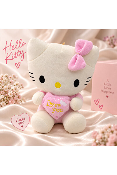 Genel Markalar COVAN TAKI Hello Kitty Kalpli Peluş Oyuncak – Pembe 🎀💗