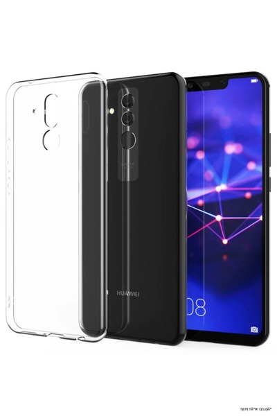 New Face حافظة SPT-GLD Newface Mate 20 Lite فاخرة (150855) من السيليكون الشفاف