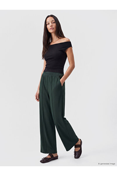 LC Waikiki Pantaloni de trening de damă cu croială largă și cusături frontale