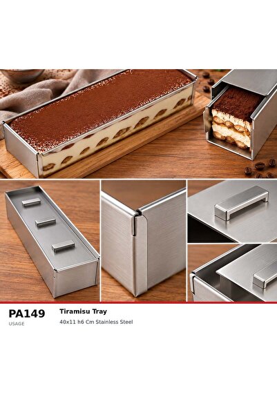Fida Tiramisu Pan with Lid 40X11 H6 cm