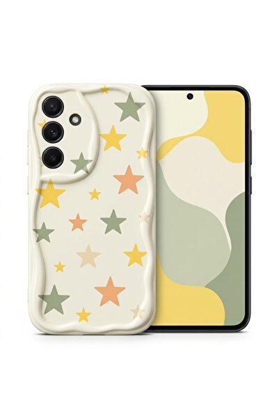 Nezih Case Samsung Galaxy A34 ile Uyumlu Zikzak Tasarım Desenli Silikon Kılıf