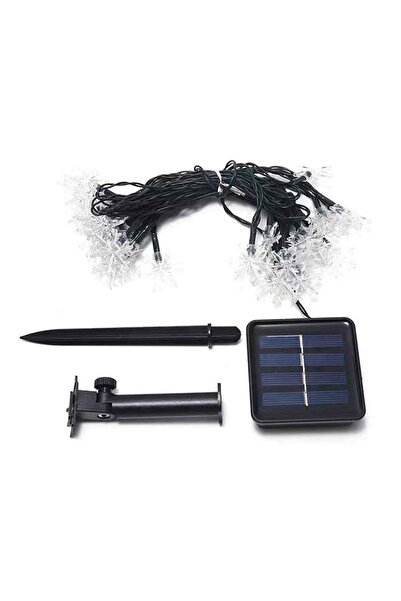 Noonedibs Ghirlanda luminoasa solara de exterior, 12 m, 100 LED, model fulg d...