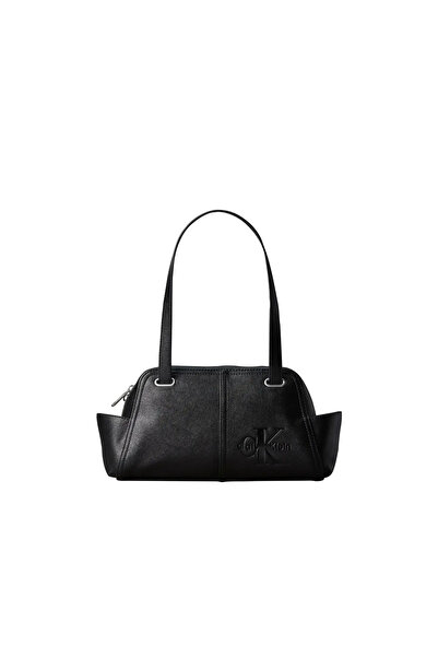 Calvin Klein Cavin Klein POCKETS MONOLOGO SHO, UB1 Siyah Kadın Çanta