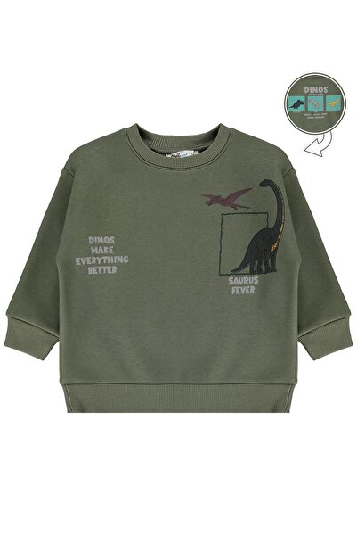 Civil Boys Civil Boy's Dınos Printed Sweatshirt |   3 Thread Long Arm |   Sch...