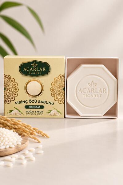Acarlar Ticaret Natural Rice Extract Soap with Blemish Removal, Acne Removal,...