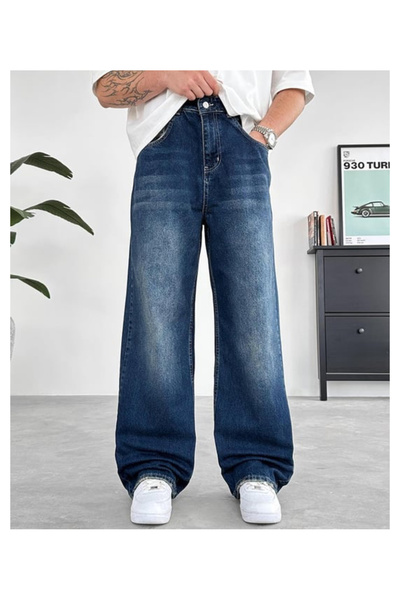 Erkek Baggy Kot Pantalon Rahat Kesim