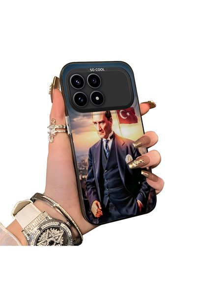 Hontinga حافظة هاتف Poco F8 Pro 5G متوافقة مع حافظة الهاتف ذات الحواف السيليك...