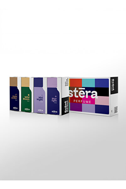 Stera BRIGHT NIGHTS Mixed Perfume Set of 4 - NIGHT AMBER (M) + WILD BLOOM (M)...