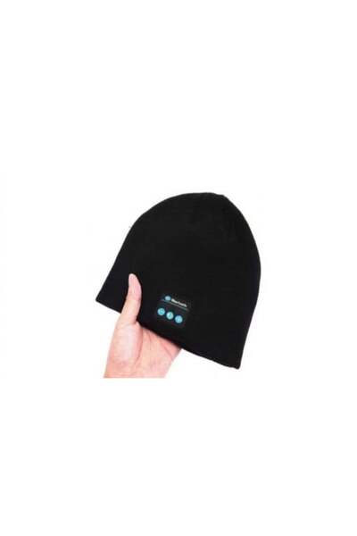 E-ANAMAG Fes Negru, Caciula Unisex cu Casti Bluetooth Incorporate