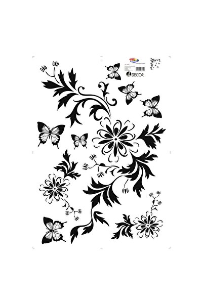OEM Sticker decorativ perete, hol, Fluturi, PT3008 TR, 50 x 70 cm