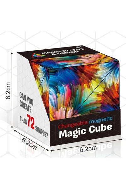 Choice plum 3D Dreamy Changeable Magnetic Magic Square Infinite Flippig Geome...