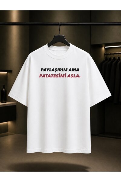 fame-stoned I Share but I Never Share My Potatoes Written Printed Unisex 100%...