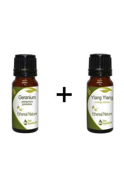 Nature Body Σετ Flower Power Βασικά Ανθούδεντρα (Γεράνιο 10ml + Υλάνγκ Υλάνγκ...