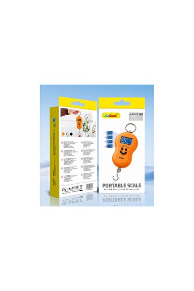 Andowl Ψηφιακή ζυγαριά αποσκευών Q-DZ012, LCD, 50 κιλά, Μαύρο