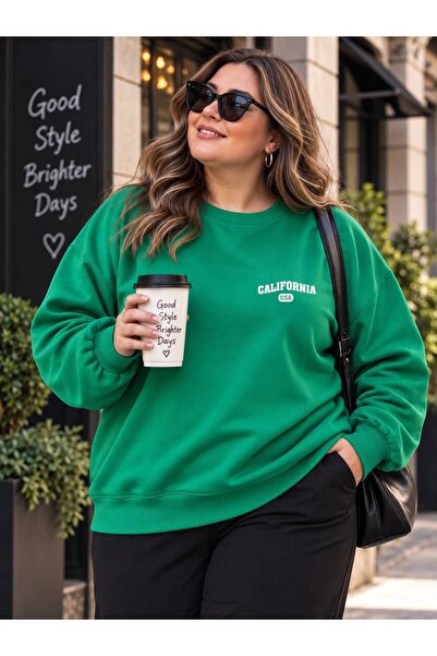 HELLO ROMA 3 Yarn Combed Cotton Plus Size California Usa Printed Unisex Sweat...