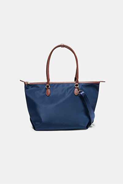 Stradivarius Kontrast omuz askılı süet shopper çanta