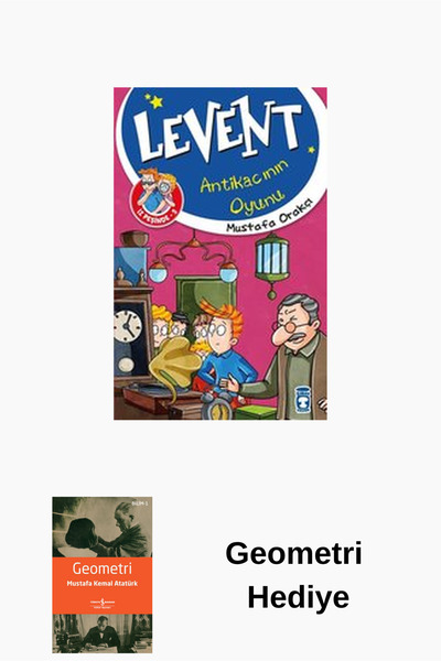 Timaş Yayınları Levent Antikacının Oyunu-Levent İz Peşinde 5 + Geometri Hediye