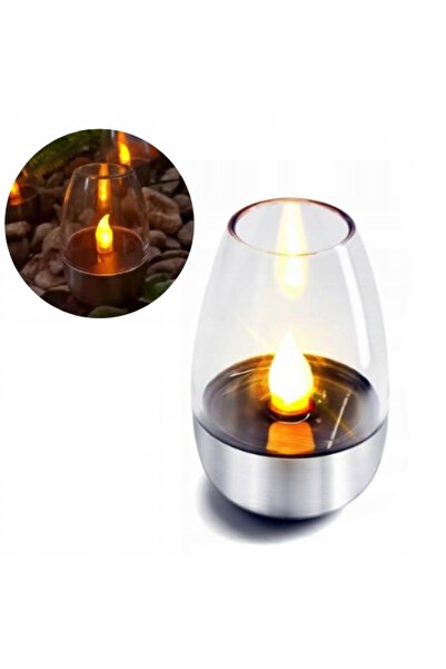 Strend Pro 4x Lampă solară decorativă cu efect de flacără, din oțel inoxidabi...