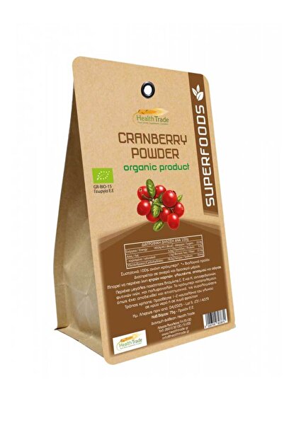 HEALTH TRADE Κράνμπερι (Cranberry) Βιολογική Σκόνη 75γρ