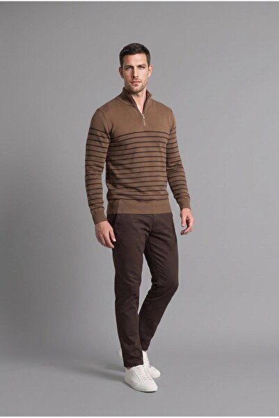 DeFacto Zippered Striped Knitwear Sweater (26 Au)