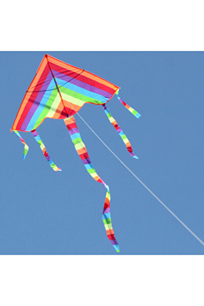 Choice with 30M line Easy Fly Colorful Rainbow Kite Outdoor Fun Sports Beach ...