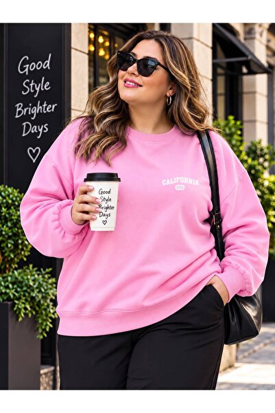 HELLO ROMA 3 Yarn Combed Cotton Plus Size California Usa Printed Unisex Sweat...