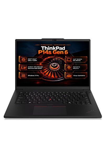 LENOVO MWS ThinkPad P14s G6 Ultra 7 255H 64GB 4TB SSD 6 GB RTX PRO 500 14.5" ...