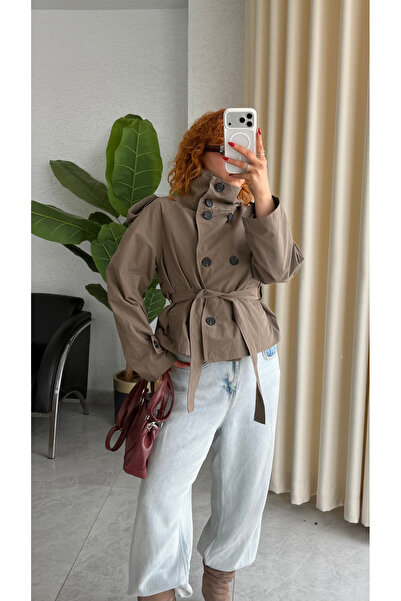 Bak'ap Premium Trend High Collar Trench Coat