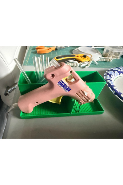 DU&ER Mini Hot Glue Gun Station with Cable Management