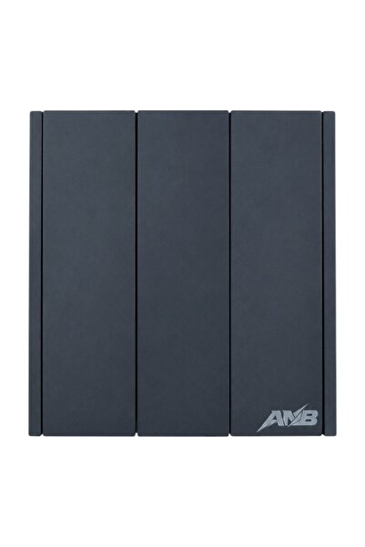 Anb Intrerupator electric triplu, 10A, 250V, negru, montaj incastrat - COBI S...