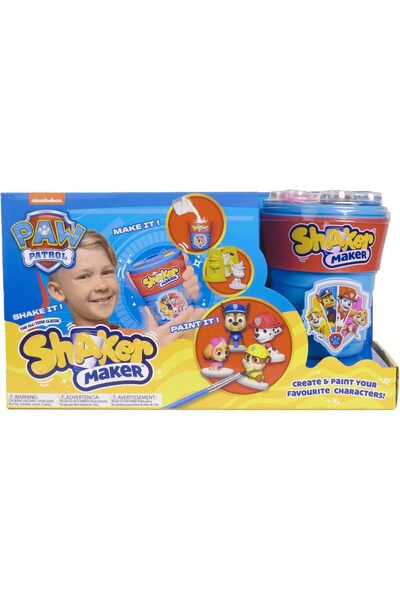 Shaker Maker Kids' Toy Arts and Crafts Kit with Molds and Coloring Paw Patrol