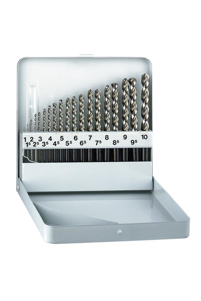 Alpen Set de burghie din oțel HSS Cobalt FORTE 1-10mm, 19 bucăți