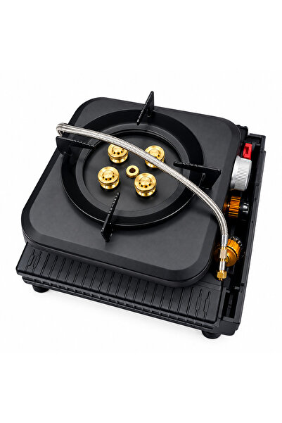 Toybox Portable Camping Stove, High Power Windproof Butane Camp Stove with St...