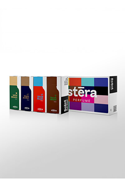 Stera BOLD LIFESTYLE Men's Perfume Set of 4 - TOUCH WOOD + VIVID RUSH + NIGHT...