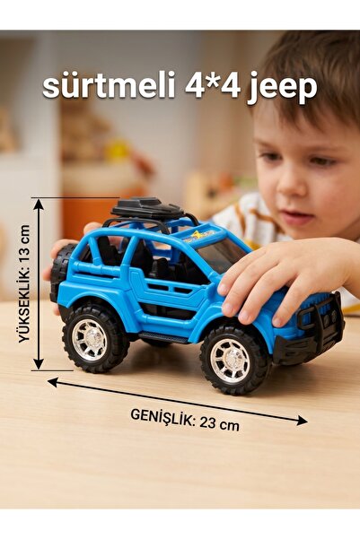 çınaroğlu avm Sürtmeli Jeep Şampiyon 4*4 Mekanizmalı Mavi