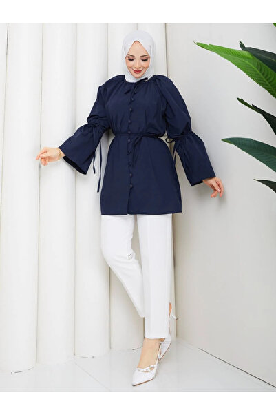 moda periy Tunik Bağcık detaylı