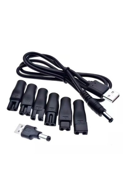 Noonedibs Cablu de alimentare USB de 5 V, compatibil cu aparatele de tuns si ...
