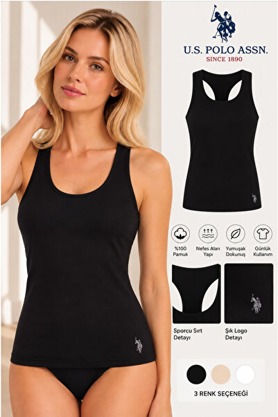 U.S. Polo Assn. Women'S, 100% Cotton, Sports Athlete Tank Top (Boxed)