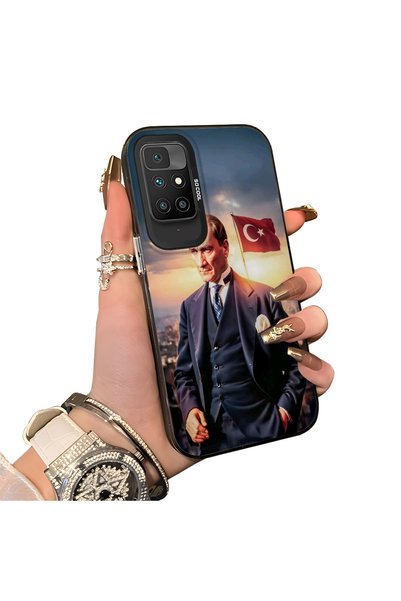 Hontinga حافظة هاتف ريدمي 10 2022 متوافقة مع حافظة الهاتف ذات الحواف السيليكو...