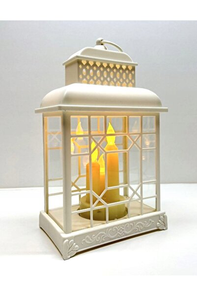 NO BRAND LAMPION DECORATIV LED, LANTERNĂ DECORATIVĂ ALBĂ