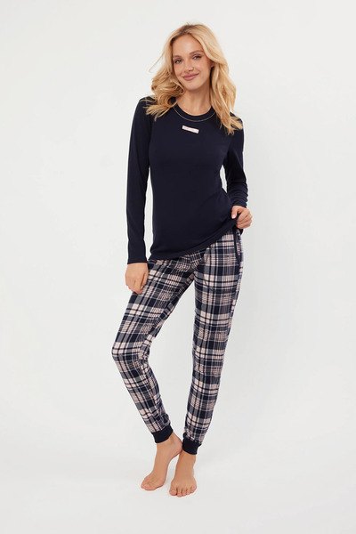 Other Pijama de damă Dona, cu mâneci lungi, pantaloni lungi, mărimea L.
