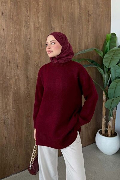 Şule Giyim Elya Yumoş Tunik Bordo